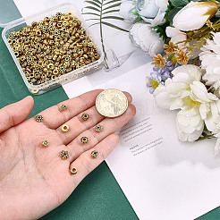 350Pcs 10 Styles Tibetan Style Alloy Spacer Beads&nbsp;TIBEB-HY0001-14