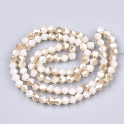 Electroplate Glass Imitation Jade Beads Strands&nbsp;X-EGLA-Q114-4mm-A07