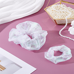 2Pcs 2 Colors Mermaid Princess Shiny Mesh Hairband - Fairy&nbsp;OHAR-LP0001-13