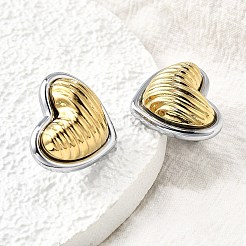 304 Stainless Steel Stud Earrings&nbsp;EJEW-D308-04B-PG