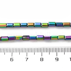 Electroplate Transparent Glass Beads Strands&nbsp;EGLA-H106-01A-FP01