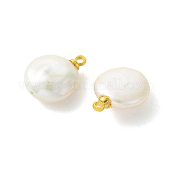 Natural Baroque Keshi Pearl Pendants&nbsp;PALLOY-JF05525