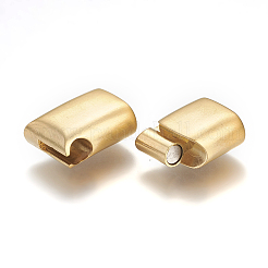 304 Stainless Steel Magnetic Clasps with Glue-in Ends&nbsp;STAS-P224-01G
