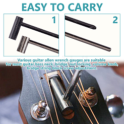 1 Set Carbon Steel Guitar Truss Rod Wrench&nbsp;TOOL-DR0001-07