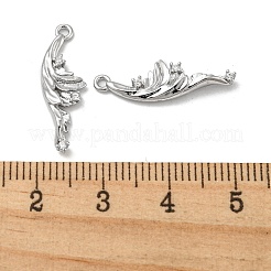 Brass Micro Pave Clear Cubic Zirconia Pendants&nbsp;KK-H460-27P