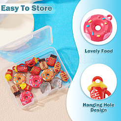 16Pcs 8 Styles Baking Paint Alloy Pendants&nbsp;FIND-TA0009-64
