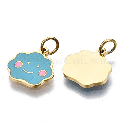 316 Surgical Stainless Steel Enamel Charms&nbsp;STAS-S116-366G
