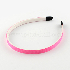 Plain Headwear Hair Accessories Plastic Hair Band Findings&nbsp;OHAR-S187-M