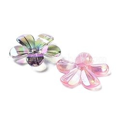 UV Plating Transparent Acrylic Bead Caps&nbsp;MACR-K356-15E