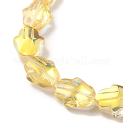 Transparent Electroplate Glass Beads Strands&nbsp;EGLA-F159-HP02