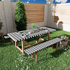 Plastic Table and Chair Cover&nbsp;AJEW-GF0013-84A