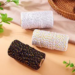 3Rolls 3 Colors Two Tone Cotton String Threads&nbsp;OCOR-TA0002-94