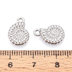 304 Stainless Steel Conch Shaped Charms&nbsp;STAS-T067-54P
