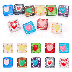 10Pcs 10 Colors Handmade Lampwork Enamel Beads&nbsp;LAMP-TA0002-57