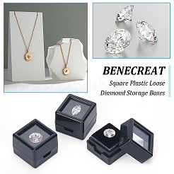 Cube Plastic Loose Diamond Storage Boxes&nbsp;CON-WH0095-49B