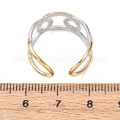 304 Stainless Steel Cuff Open Rings&nbsp;RJEW-P181-02D-A