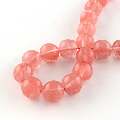 Cherry Quartz Glass Beads Strands&nbsp;G-R342-8mm-16