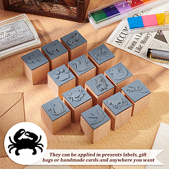 Wooden Stamps with Rubber&nbsp;DIY-WH0002-65H