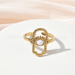 304 Stainless Steel Cuff Open Rings&nbsp;SA-CBA5A8D-02G