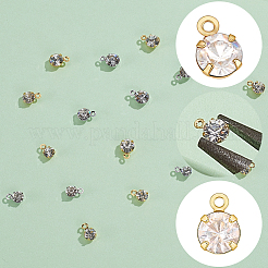 80Pcs 8 Styles Brass Pendants&nbsp;KK-BBC0025-90