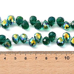 Electroplate Glass Beads Strands&nbsp;EGLA-D030-17-01