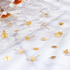 20Pcs 304 Stainless Steel Stud Earring Findings&nbsp;STAS-LP0001-87