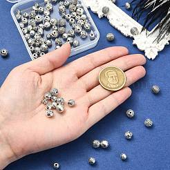 100Pcs 10 Styles Tibetan Style Alloy Beads&nbsp;FIND-CJ0003-19