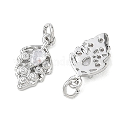 SHEGRACE Brass Clear Cubic Zirconia Pendants&nbsp;XGRQ3K601-521P
