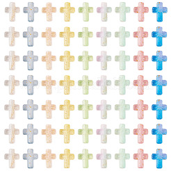 96Pcs 8 Styles Gradient Color Transparent Acrylic Beads&nbsp;OACR-TA0003-42