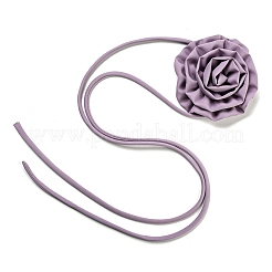 Fabric Rose Tie Choker Necklaces for Women&nbsp;LS-NJEW-Z022-01J