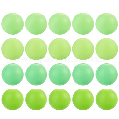 40Pcs 4 Colors Round Silicone Focal Beads&nbsp;SIL-TAD0001-02C