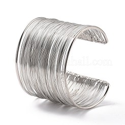 Wide Wire Upper Arm Cuff Band&nbsp;AJEW-G033-04P