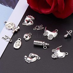 Mixed Tibetan Style Alloy Pendants&nbsp;TIBEP-NB0001-21AS