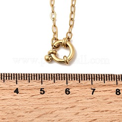 304 Stainless Steel Cable Chain Necklaces with Spring Ring Clasps for Women&nbsp;X-NJEW-Z091-15G