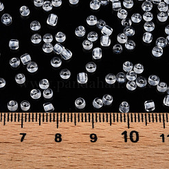 Glow in the Dark Luminous Transparent 8/0 Glass Seed Beads&nbsp;SEED-YWC0001-01H