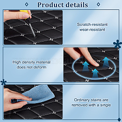 Rhombus Pattern PVC Leather Quilted Foam Backed Fabric&nbsp;FIND-WH0420-138