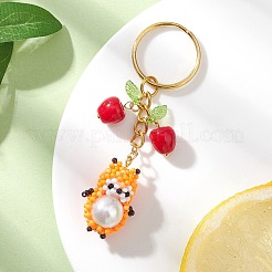 Glass Hamster Keychains&nbsp;KEYC-MZ00055-01