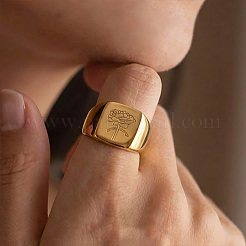304 Stainless Steel Finger Rings&nbsp;WG003D3-02