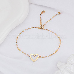 1Pc Stainless Steel Cable Chain Slider Bracelets for Women&nbsp;BJEW-LP0002-23B