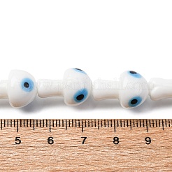 Handmade Evil Eye Lampwork Beads Strands&nbsp;LAMP-S069-01A