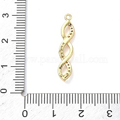 Brass Micro Pave Cubic Zirconia Pendants&nbsp;KK-C254-06A-G