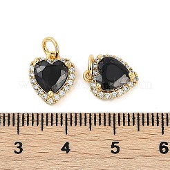 Brass Micro Pave Cubic Zirconia Charms&nbsp;KK-U043-14G