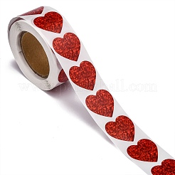 Heart Shaped Stickers Roll&nbsp;X-DIY-K027-A05