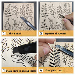 Wood Shaving Boards&nbsp;DIY-WH0548-008