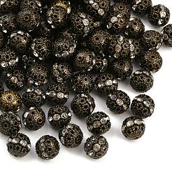 Brass Rhinestone Beads&nbsp;RB-A011-12mm-01AB-NF