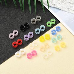 32Pcs 16 Colors Silicone Glitter Thin Ear Gauges Flesh Tunnels Plugs&nbsp;FIND-YW0001-19C