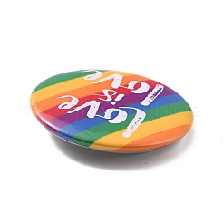 Love is Love Rainbow Iron Brooch&nbsp;JEWB-P009-C04
