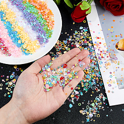 90G 9 Colors PET Nail Art Sequins Decoration Accessories&nbsp;MRMJ-DC0001-13