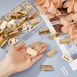 30 Bags Zinc Alloy Blank Rectangle Label Tags&nbsp;FIND-FH0017-74G