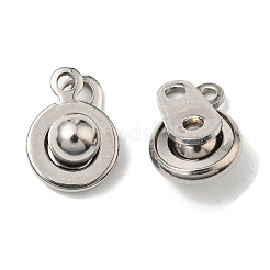 Brass Snap Clasps&nbsp;KK-P164-21P